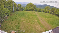 Vrchol Bouřňák, pohled na jih
