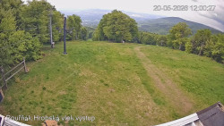 Vrchol Bouřňák, pohled na jih