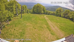 Vrchol Bouřňák, pohled na jih