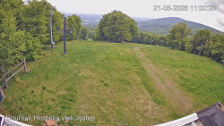 Vrchol Bouřňák, pohled na jih