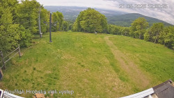 Vrchol Bouřňák, pohled na jih