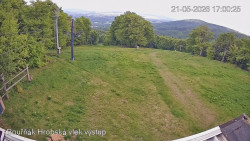 Vrchol Bouřňák, pohled na jih