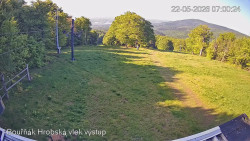Vrchol Bouřňák, pohled na jih