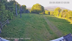 Vrchol Bouřňák, pohled na jih