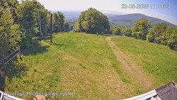 Vrchol Bouřňák, pohled na jih