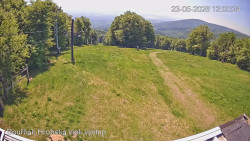 Vrchol Bouřňák, pohled na jih