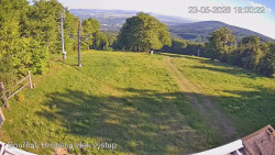 Vrchol Bouřňák, pohled na jih