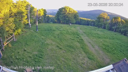 Vrchol Bouřňák, pohled na jih