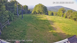 Vrchol Bouřňák, pohled na jih