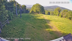 Vrchol Bouřňák, pohled na jih