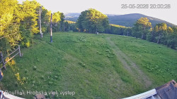 Vrchol Bouřňák, pohled na jih
