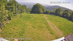 Vrchol Bouřňák, pohled na jih