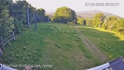 Vrchol Bouřňák, pohled na jih