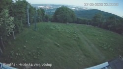 Vrchol Bouřňák, pohled na jih