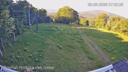 Vrchol Bouřňák, pohled na jih