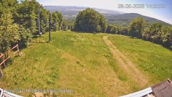 Vrchol Bouřňák, pohled na jih