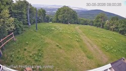 Vrchol Bouřňák, pohled na jih