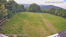 Vrchol Bouřňák, pohled na jih