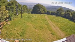 Vrchol Bouřňák, pohled na jih