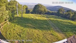 Vrchol Bouřňák, pohled na jih
