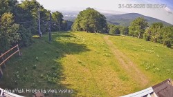 Vrchol Bouřňák, pohled na jih