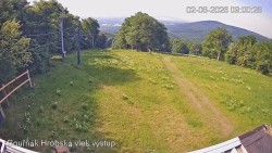 Vrchol Bouřňák, pohled na jih