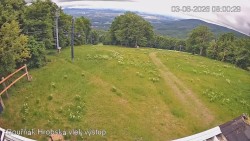 Vrchol Bouřňák, pohled na jih