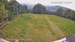 Vrchol Bouřňák, pohled na jih