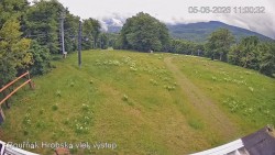 Vrchol Bouřňák, pohled na jih