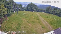 Vrchol Bouřňák, pohled na jih