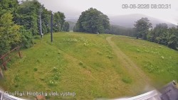 Vrchol Bouřňák, pohled na jih