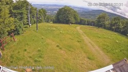 Vrchol Bouřňák, pohled na jih
