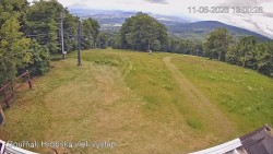 Vrchol Bouřňák, pohled na jih