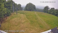 Vrchol Bouřňák, pohled na jih