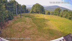 Vrchol Bouřňák, pohled na jih