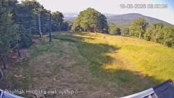 Vrchol Bouřňák, pohled na jih