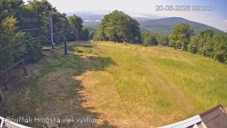 Vrchol Bouřňák, pohled na jih