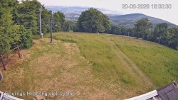 Vrchol Bouřňák, pohled na jih