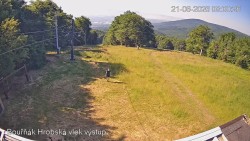 Vrchol Bouřňák, pohled na jih