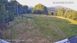 Vrchol Bouřňák, pohled na jih