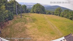 Vrchol Bouřňák, pohled na jih