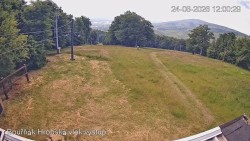 Vrchol Bouřňák, pohled na jih