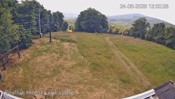 Vrchol Bouřňák, pohled na jih