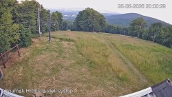 Bouřňák-szczyt, widok na południe