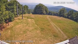 Vrchol Bouřňák, pohled na jih