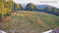 Vrchol Bouřňák, pohled na jih