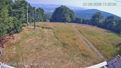 Vrchol Bouřňák, pohled na jih