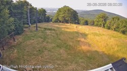 Vrchol Bouřňák, pohled na jih