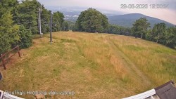 Vrchol Bouřňák, pohled na jih