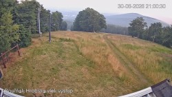 Vrchol Bouřňák, pohled na jih